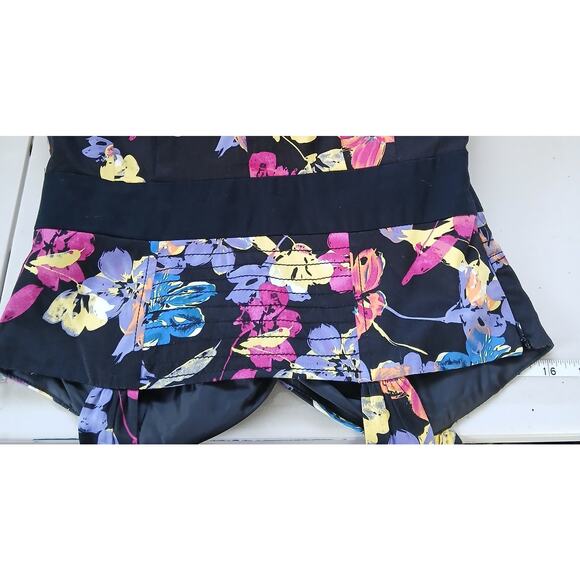 Candies Black Floral Print Sweetheart Babydoll Mini Dress Womens 9 Y2K HOCO - Picture 8 of 11